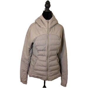 Woman's Lululemon Down For It All Jacket Full Zip Hood Size 10 Lavender Dusk